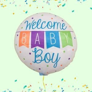 Baby boy helium ballon